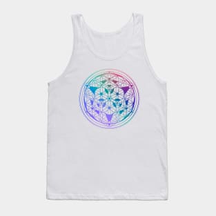 Flower of Life Mandala - Festival Gear - Psychedelic and Spiritual Artwork Tank Top